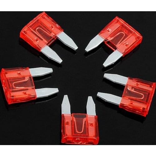 10Pcs/lot 10A 10 Amp ATM Mini Blade Fuse Auto Car Motorcycle Trucks Bus Boat Blade Fuses Insurance Tablets Car Fuses Auto Parts