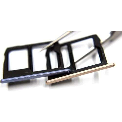 10pcs/lot Original New SIM Tray Holder SD Card Reader Slot Adapter For Motorola Moto G5s plus Replacement