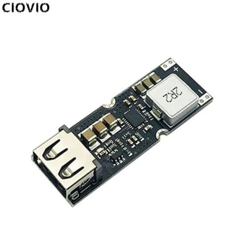 CIOVIO 2PCS Fast Qucik Charging Module 3.7V-4.2V to 5V-12V Step Up Booster Power Supply Converter 5V 12V USB Power Charger Board