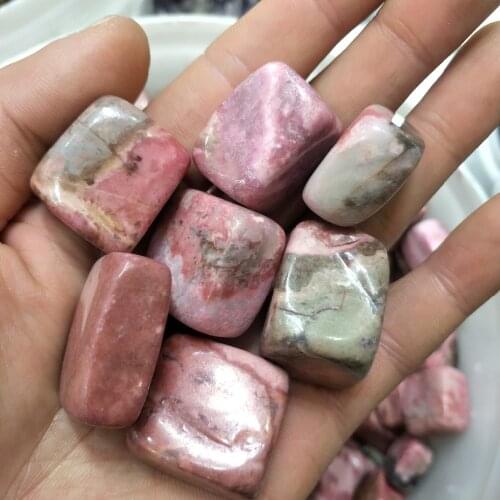 500g Natural gemstone Crystal Polished Rhodonite Tumbled Stone wedding decoration aquarium