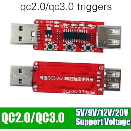 QC2.0 QC3.0 Automatic USB Tester Voltage Ammeter Quick Charger Power Bank Voltage Trigger