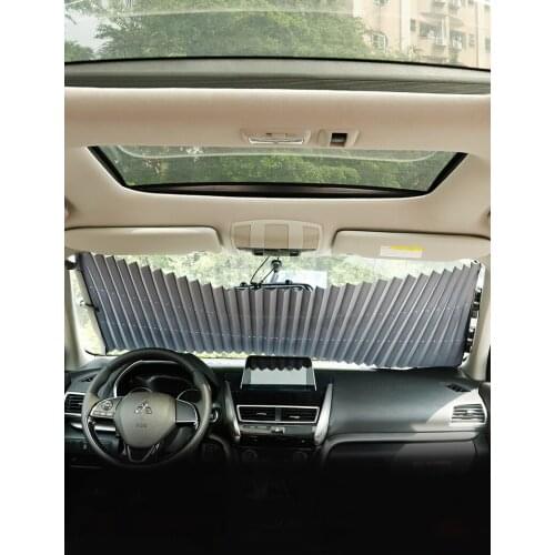 Auto automatic retractable sun visor front window window sunshade sunscreen accessories For Mitsubishi Outlander 2013-2018