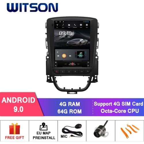 WITSON Vertical Screen Android car dvd with GPS For OPEL ASTRA J/VAUXHALL HOLDEN 2010-2013 4GB RAM+64G ROM car audio player