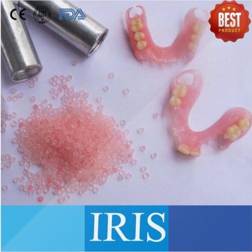 Free Shipping 1kg/bag A1/A2/K1/K2 Color Dental Flexible Valplast Pink Resin without Blood Thread for Partial False Tooth