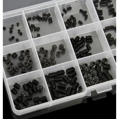 Free shipping one set 300pcs 12.9 high strength hexagonal socket set screw machine screw set M3M4M5M6