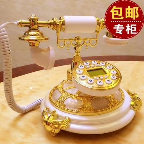 Wireless mobile telephone card Antique Old European household telephone landline telephone landline retro nostalgia Dial number