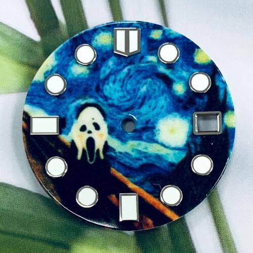 Watch dial NH35/MH36 literal accessories modified 28.5mm unique automatic movement, luminous assembly enamel
