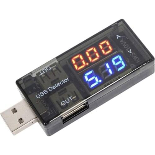 HLZS-USB Detector Digital Multimeter Meter Power Tester Current Voltage Battery Monitor with LED Display for Power Bank