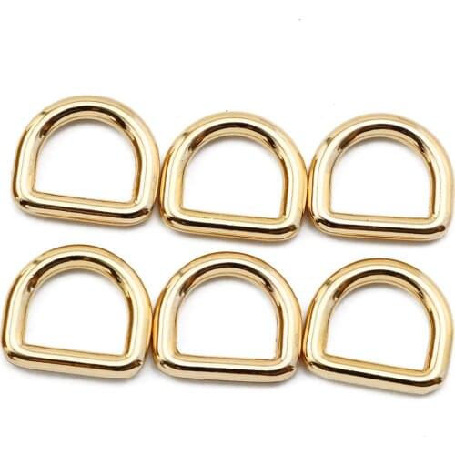 10pcs D Ring Semicircle Buckle Heavy Duty Sturdy Metal D Ring for Belts, Seat Belts and Clothes, Luggage Belts and Backpacks