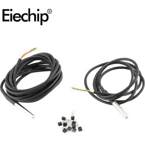 DS18B20 temperature sensor 1M/2M DS18B20 waterproof IC Chip for arduino sensors 18B20 hall sensor diy electronic components kit