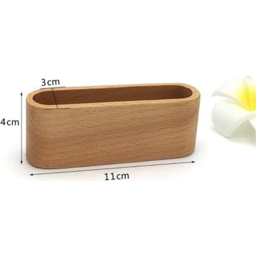 Business Card Holder&note Holder Display Device Card Stand Holder Wooden Desk Organizer Office Accessories Business Card Holder
