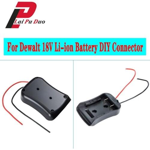 DIY Adapter 18V Li-ion Battery For Dewalt Tool Battery With Cable 12AWG