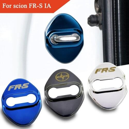 FLYJ 4PCS Car Door Lock Car sticker cover Protect Buckle Cover Latch Stop Anti Rust Car accessories For Toyota scion FR-S im IA
