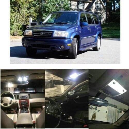 Interior Led lights For 2003 Suzuki Aerio Vitara XL-7 xl7 License plate light Dome Light Map Light