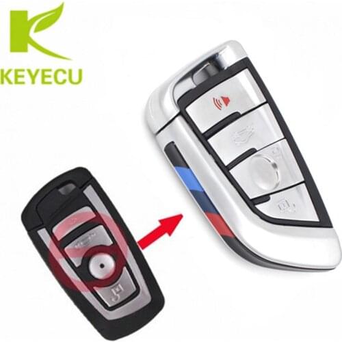 KEYECU Modify New Stylish Remote Car Key Fob 4 Button 315MHz PCF7953 for BMW CAS4 F Platform