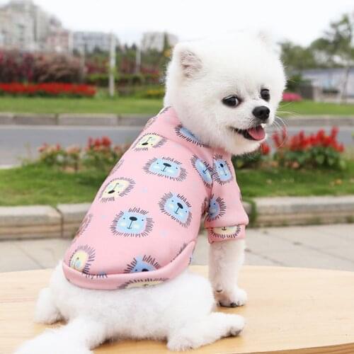 Cute Print Chihuahua Clothes Small Dog Hoodie Warm Dog Sweater Clothes For Small Dog Shih Tzu Sweatshirt Puppy Cat Pullover 2021