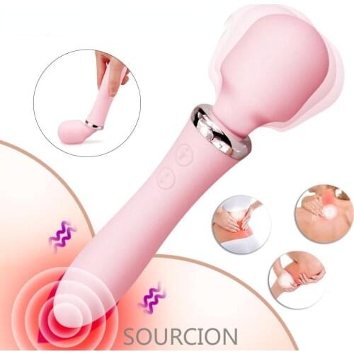 Powerful Stimulator G-Spot Magic Wand Vibrator, Sex toys for Women AV stick Clitoris Vibrator Vibrating Dildo Adult Sex Products
