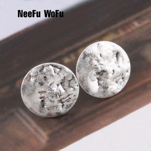 NeeFu WoFu Women's Silver Earrings