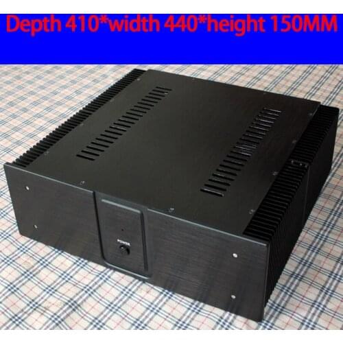 410*440*150MM all-aluminum pure rear-end Class A power amplifier case DIY case with feet power amplifier case