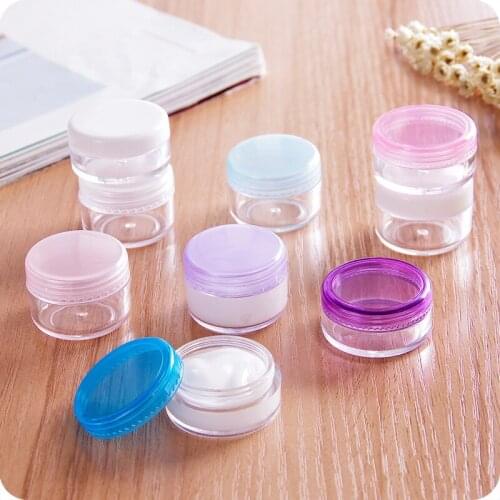 Empty Jars Refillable Bottles Cosmetic Jars Makeup Container Small Round Bottle Portable Cosmetic Cream Jar Pot Box Round Bottle