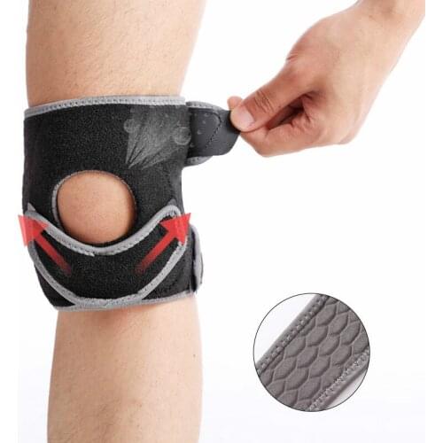 1pc Adjustable Neoprene Patella Knee Strap Patella Tendon Brace Stabilizer Knee Support Wrap Pain Relief Meniscus Tear Men Women