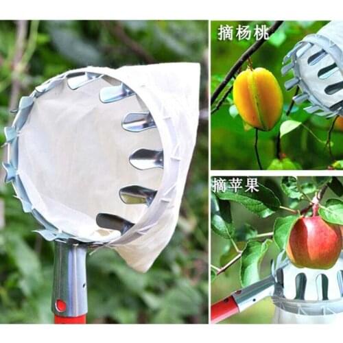 High Quality Metal Fruit Picker Head Basket Portable For Harvest Picking Citrus Pear Collector Catcher Peach Picking Garden Tool