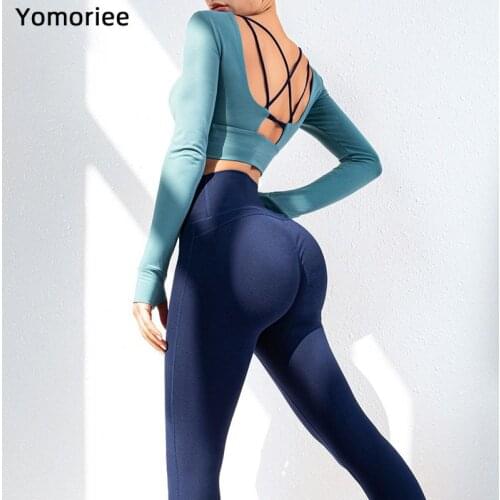 Cross-Back Women Yoga Set Gym Sport Workout Running Training Fitness Sportswear Quick Dry High Waist Butt Lifting Sportswear