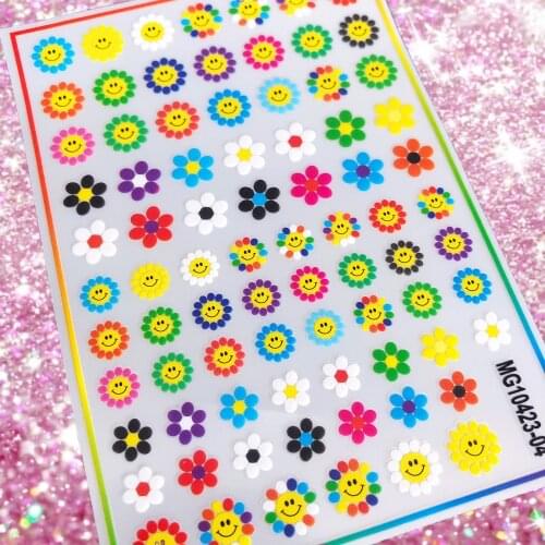 Cartoon Smiling face 3D Back glue Nail decal Nail sticker Nail decoration Nail art Nail tool Nail ornament HL195