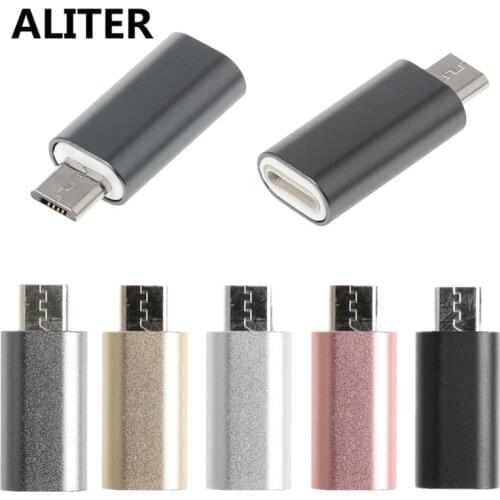 ALITER 8Pin Lightning Female To Micro USB Male Adapter Converter For Android Cell Phone