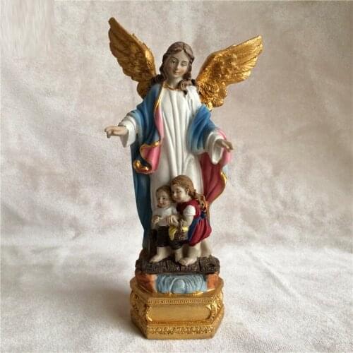 GUARDIAN ANGEL ART SCULPTURE FIGURINE HAODESA PSYCHOLOGICAL SANDBOX EQUIPMENT STATUE RESIN CRAFT HOME DECORATION ORNAMENT R4589