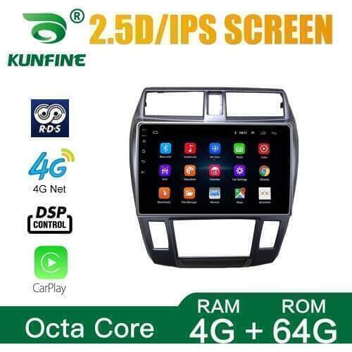 Car Radio For Honda city06-14 AT Octa Core 1024*600 Android 10.0 Car DVD GPS Navigation Player Deckless Car Stereo Headunit wifi