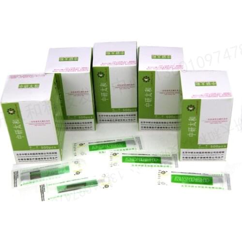 Free shipping Sterile Acupuncture Needles Single Use 500pcs/box, Acupuncture needle brand zhongyantaihe