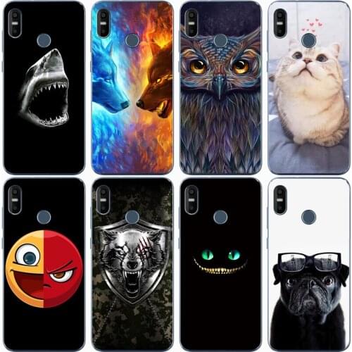 For HTC U12 LIFE Case Rose Wolf Cute Patterned Cover Soft Silicon Phone Case for HTC U12 life Top Quality