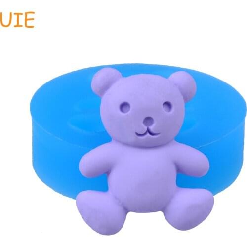 DYL425U 23.4mm Bear Flexible Silicone Mold - Animal Mold Fondant, Sugarcraft, Cake Decoration, Cookie Biscuit, Resin Jewelry