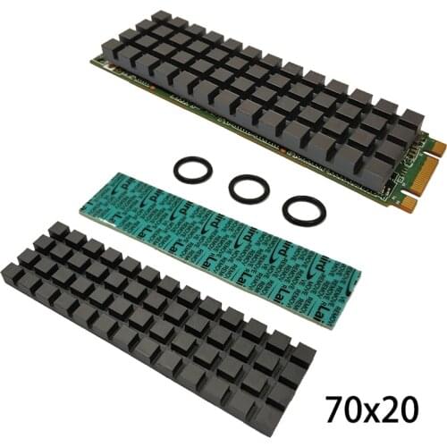 Pure Copper Graphene Heatsink M.2 NGFF 2280 PCI-E NVME SSD Laird Ultra Soft Thermal Pad Cooler Radiator 70x20x0.5/1.5/2.0/3.0/4