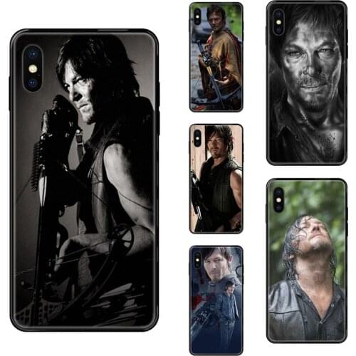 Walking Daryl Dixon Norman Reedus Black Soft TPU New Style Unique Light For Xiaomi Redmi Note 4 5 5A 6 7 8 8T 9 9S Pro Max