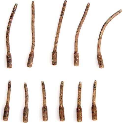 Hyaena 30pcs Camouflage Soft Rubber Fishing Anti Tangle Sleeves Carp Fishing Inline Lead Tube