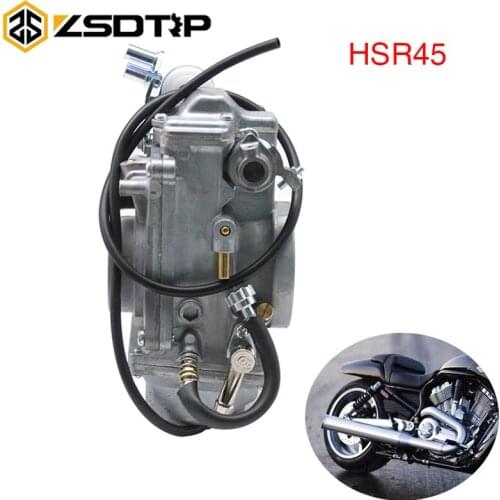 ZSDTRP MIKUNI HSR45 TM45 45mm Accelerator Pump EVO Twin Cam Carburetor Carb For 4T 600cc-900cc Harley Motorcycle