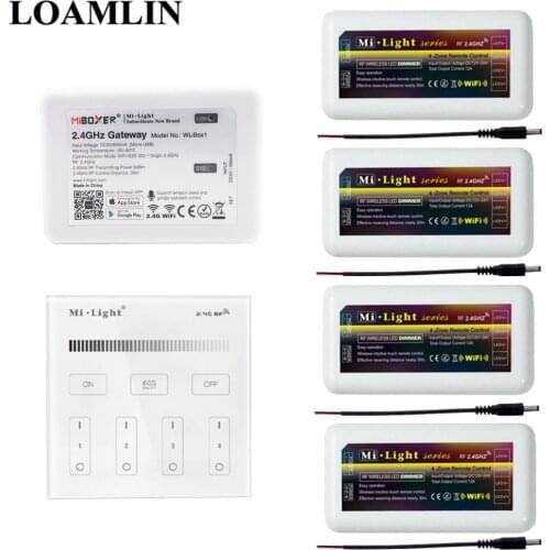 Led Strip Controller Mi light B1 Remote Wifi Ibox2 Control DImmer Brightness Adjustment For Single Color Led Strip DC12-24V