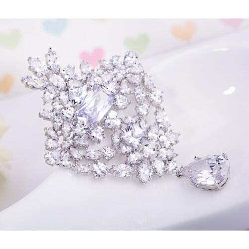 Свадебные броши на одежду LUOTEEMI China At AliExpress