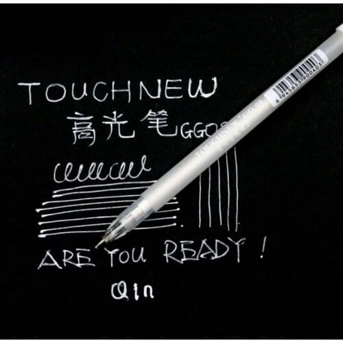 1 pcs 0.8mm Highlight Liner Sketch Markers White Paint Marker Pen White Gel Pen for Art Marker Manga Painting Supplies