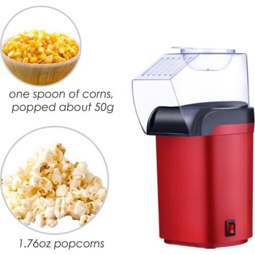 Mini Household Electric Corn Popcorn Maker Healthy Hot Air Oil-free Popcorn Maker Corn Popper For Home Kitchen Accessories New