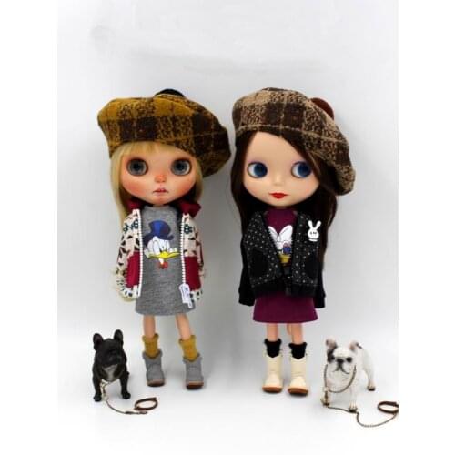 JSB15 Fashion BJD doll clothes Two-piece outfit Pretty suits Coat with Dress doll Clothing Doll Accessories