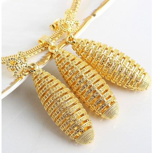 Fashion Jewelry Bohemia Jewelry Sets For Women Earrings Necklace Pendant Flower Jewelry For Engagement fashion Jewelry Findings