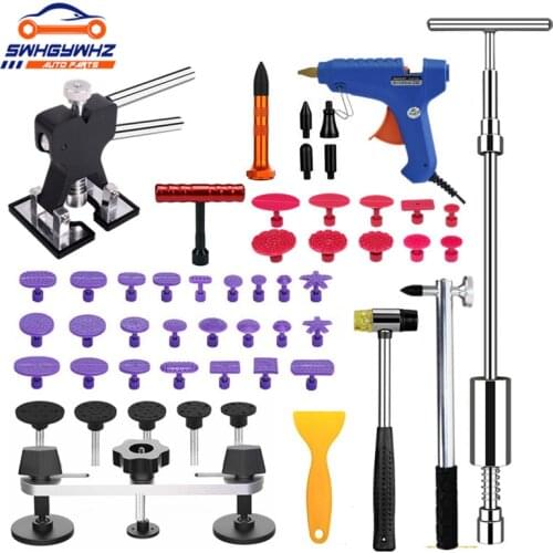 Tools Kit For Car Paintless Dent Repair Tool Hail Dent Removal Kit auto dent pullers suction cup dent pulling bridge