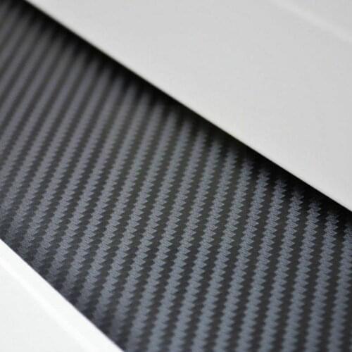 Carbon Fiber Car Trunk Rear Bumper Sticker for Volkswagen 1.6/1.4T/GTI/R20 Golf P5A6