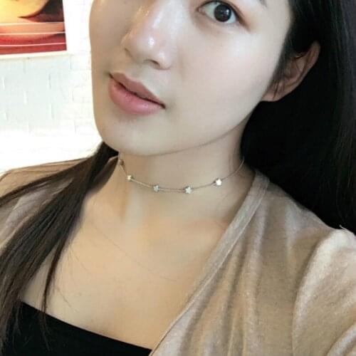 New Women chocker Chain star Tassel choker Necklace Jewelry collana Kolye Bijoux Collares Mujer Collier Femme joyas