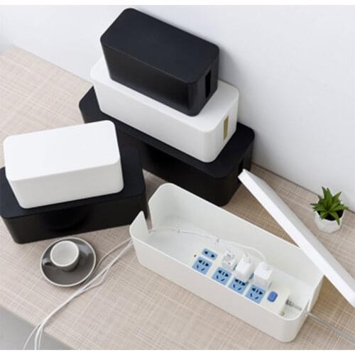 Portable Wire Storage Box Power Line Storage Cable Storage Box Cable Socket Data Tidy Storage Box Household Home Necessities
