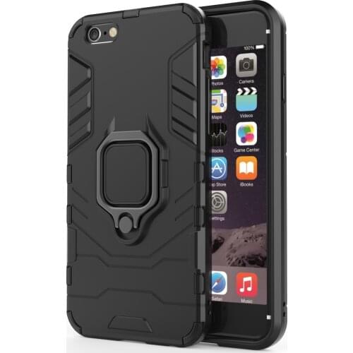 Armor Shockproof Ring Holder Case For IPHONE 6 6s 6plus Hard PC Soft TPU Hybrid Rugged Back Cover