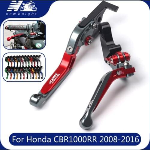 20 Colors Motorcycle CNC Aluminum Adjustable Foldable Brake Clutch Lever Accessories For HONDA CBR 1000RR CBR1000RR 2008-2016